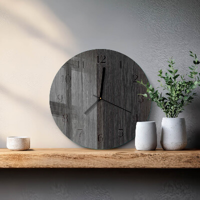 Reloj de pared redondo Madera