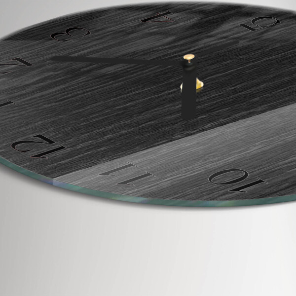 Reloj de pared redondo Madera