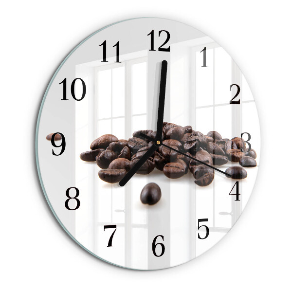 Reloj de pared redondo Granos de café