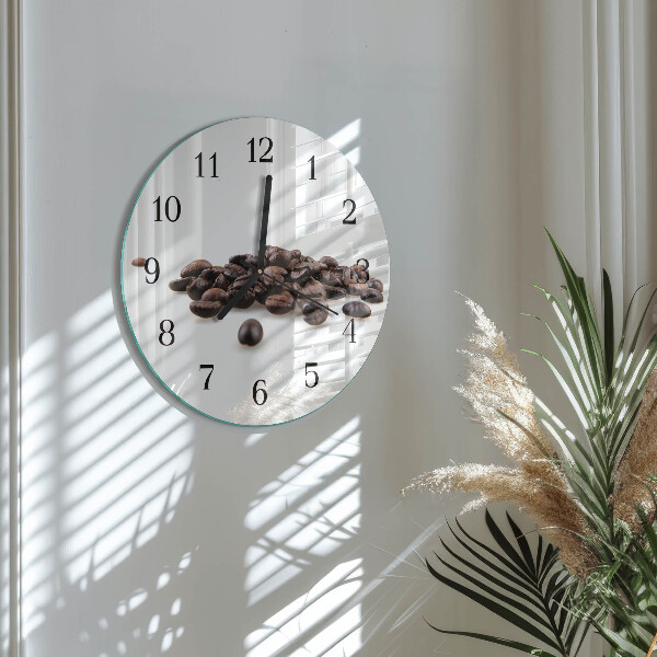 Reloj de pared redondo Granos de café