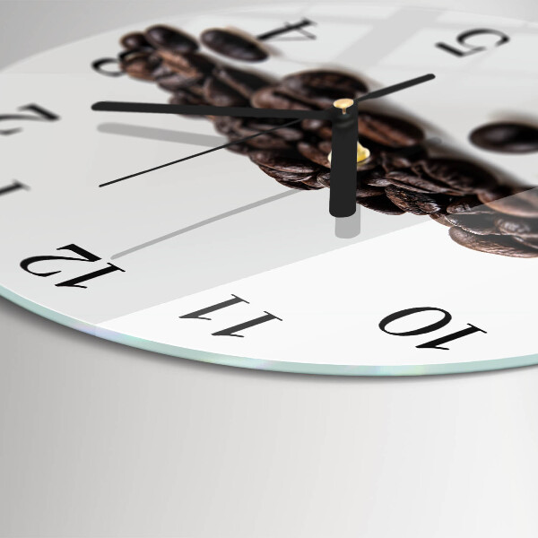 Reloj de pared redondo Granos de café