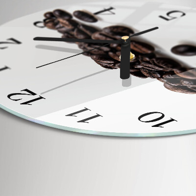 Reloj de pared redondo Granos de café
