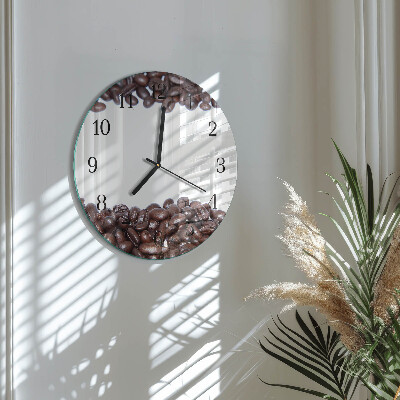 Reloj de pared redondo Granos de café