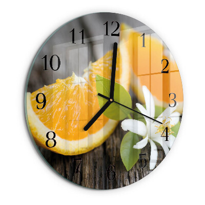 Reloj de pared redondo Cítrico