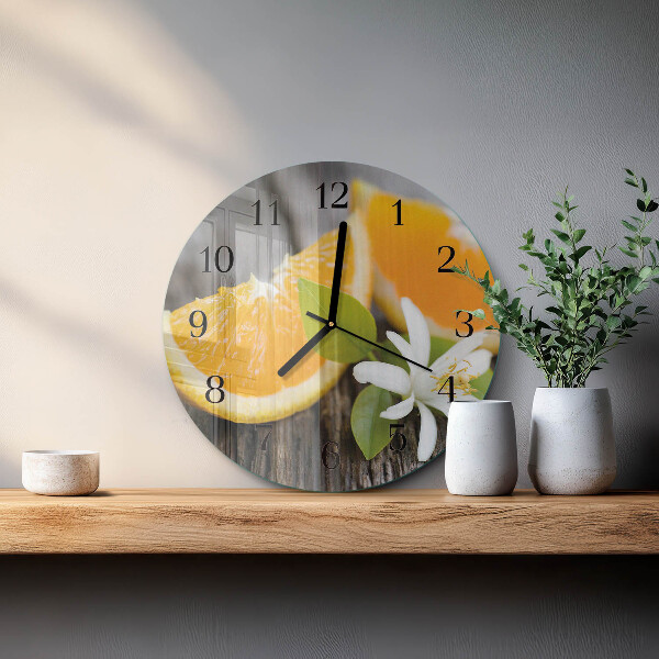 Reloj de pared redondo Cítrico