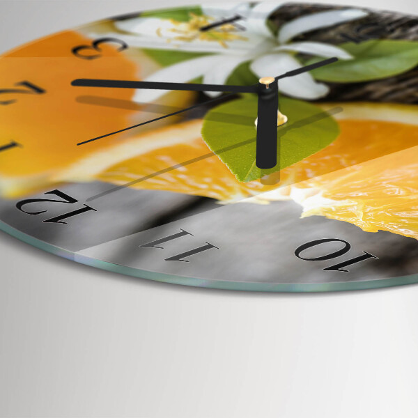 Reloj de pared redondo Cítrico