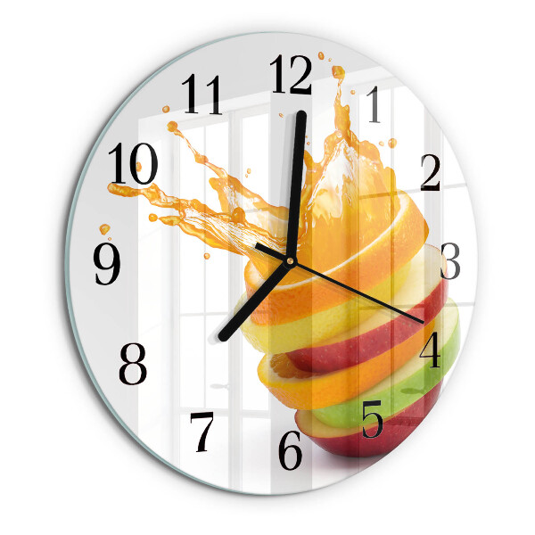 Reloj de pared redondo Fruta