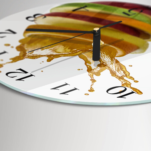 Reloj de pared redondo Fruta