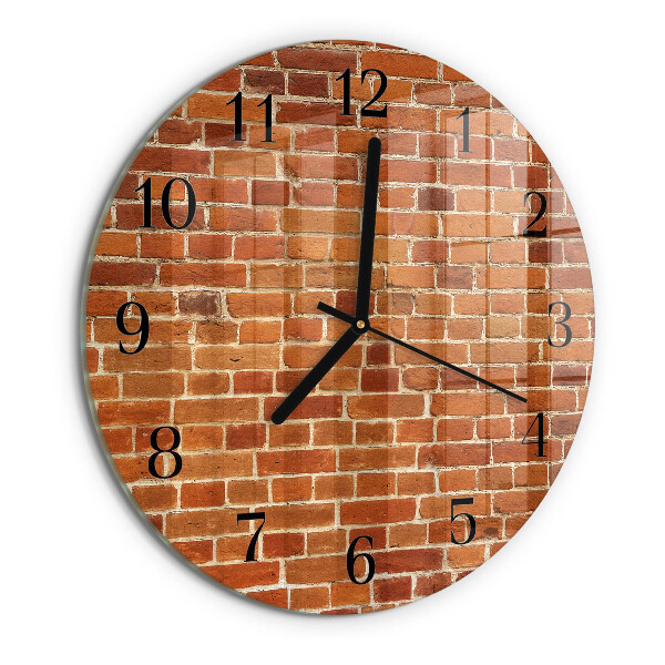 Reloj de pared redondo Muro de ladrillo