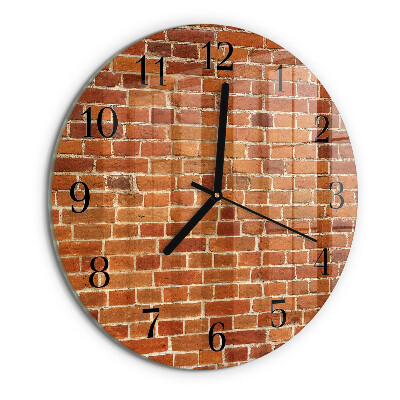 Reloj de pared redondo Muro de ladrillo