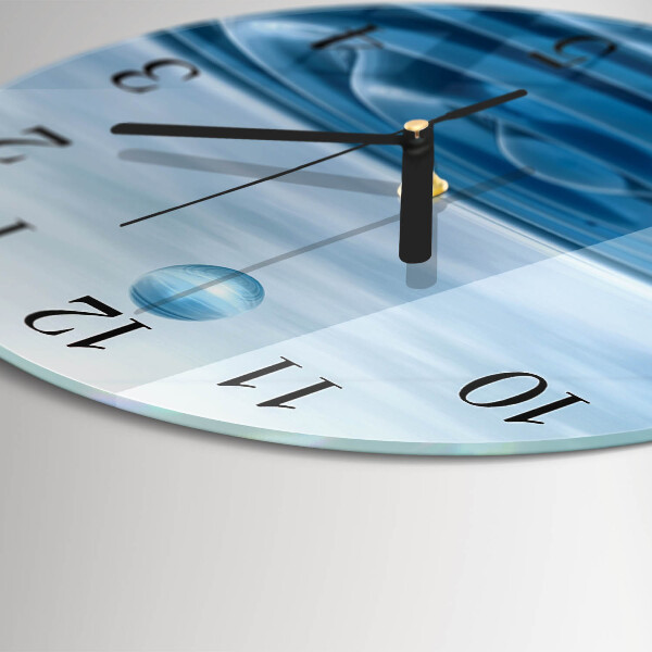 Reloj de pared redondo Agua