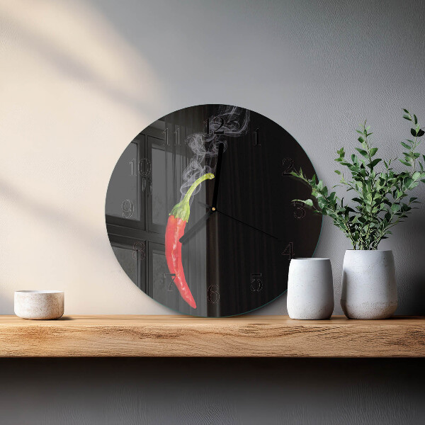 Reloj de pared redondo Ají picante