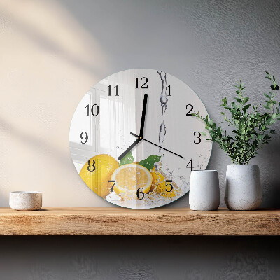 Reloj de pared redondo Limones