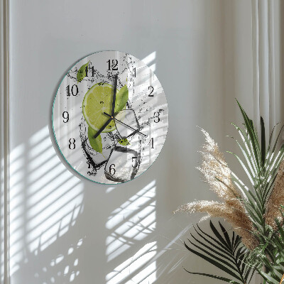 Reloj de pared redondo Carbonato de calcio