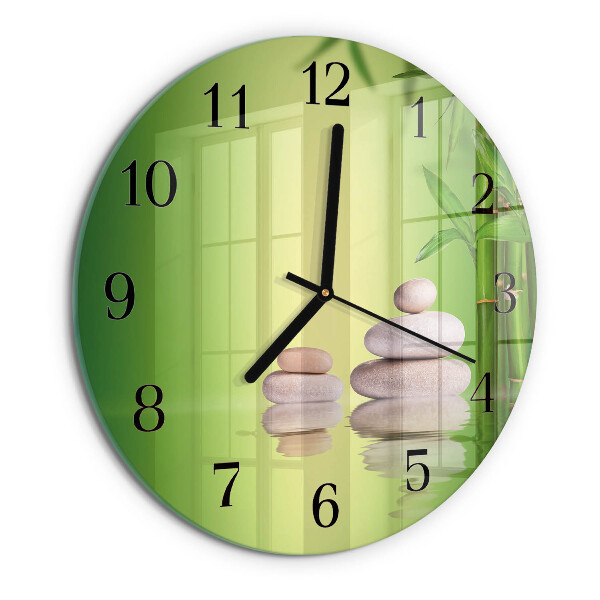 Reloj de pared redondo Piedras zen