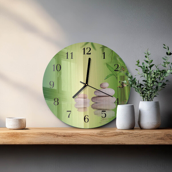 Reloj de pared redondo Piedras zen