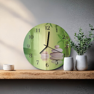 Reloj de pared redondo Piedras zen