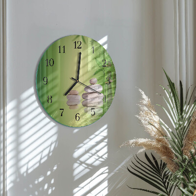Reloj de pared redondo Piedras zen