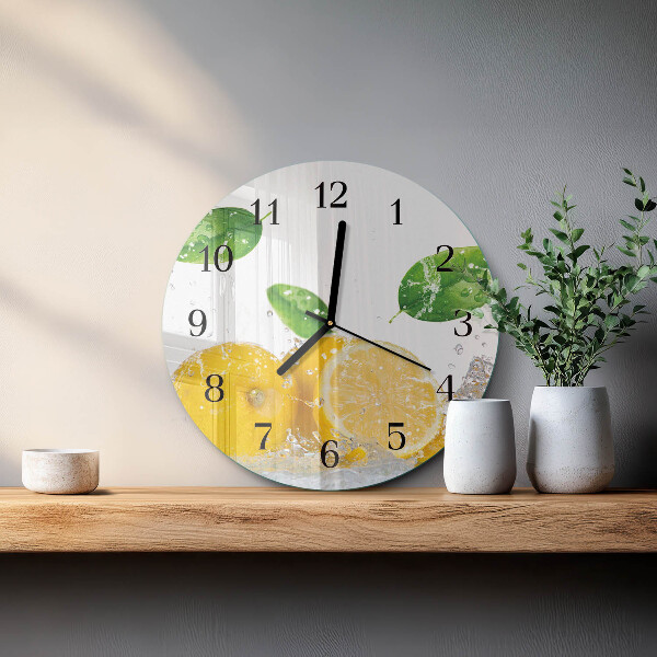 Reloj de pared redondo Cítrico