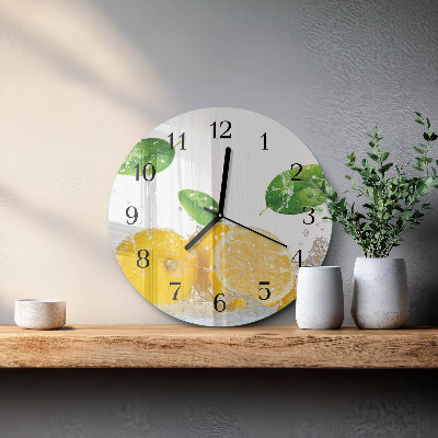 Reloj de pared redondo Cítrico
