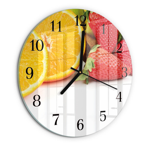 Reloj de pared redondo Fruta
