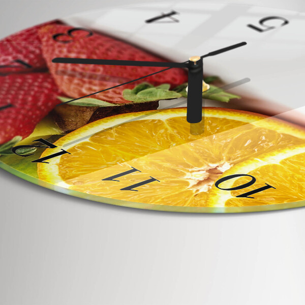 Reloj de pared redondo Fruta