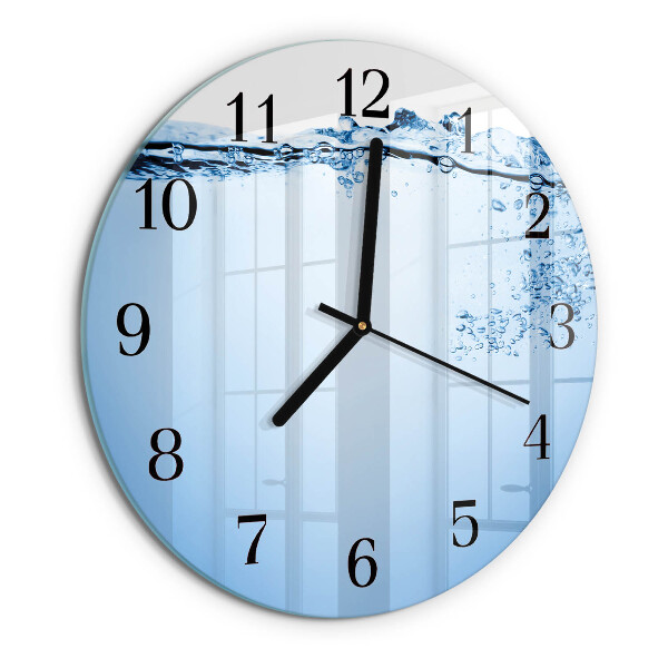 Reloj de pared redondo Agua