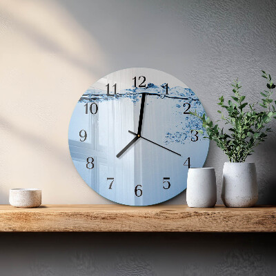Reloj de pared redondo Agua