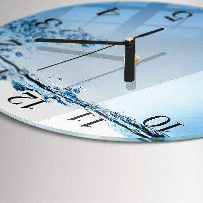 Reloj de pared redondo Agua