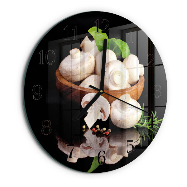 Reloj de pared redondo Hongos