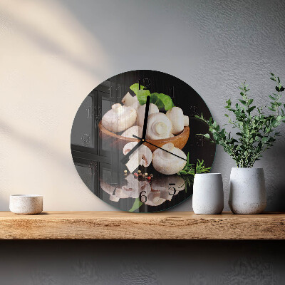 Reloj de pared redondo Hongos