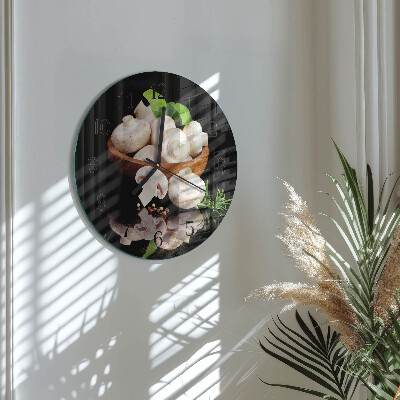 Reloj de pared redondo Hongos