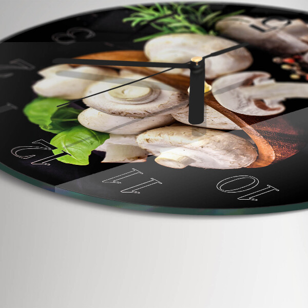 Reloj de pared redondo Hongos