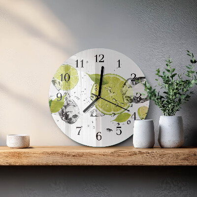 Reloj de pared redondo Carbonato de calcio