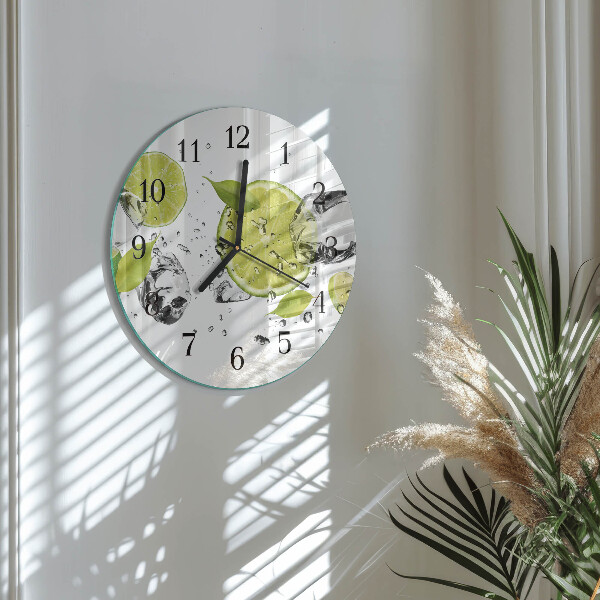 Reloj de pared redondo Carbonato de calcio