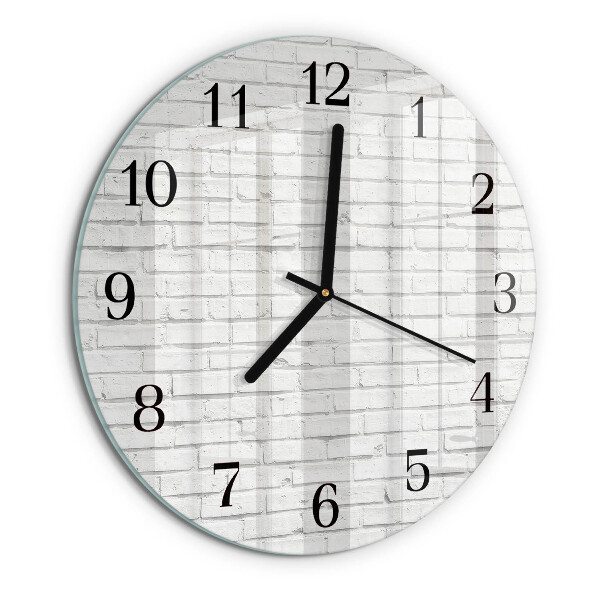 Reloj de pared redondo Muro de ladrillo