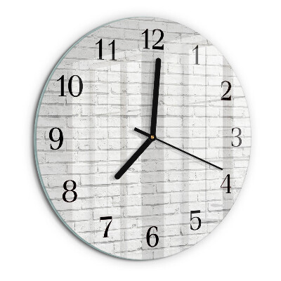 Reloj de pared redondo Muro de ladrillo