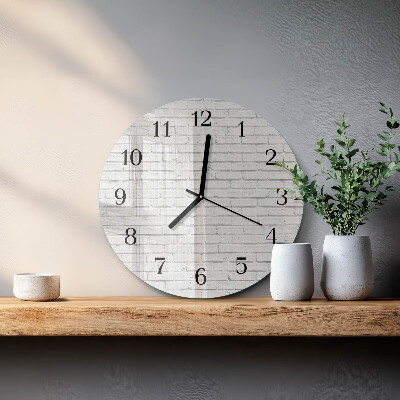 Reloj de pared redondo Muro de ladrillo