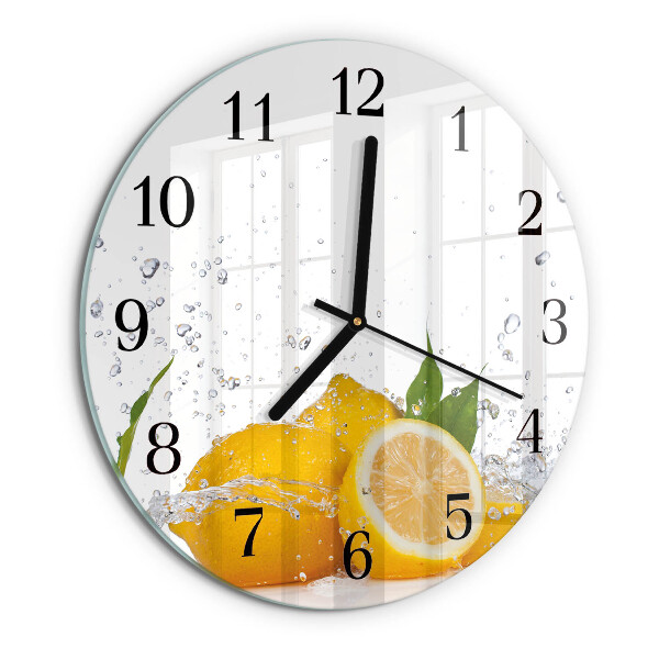 Reloj de pared redondo Limones
