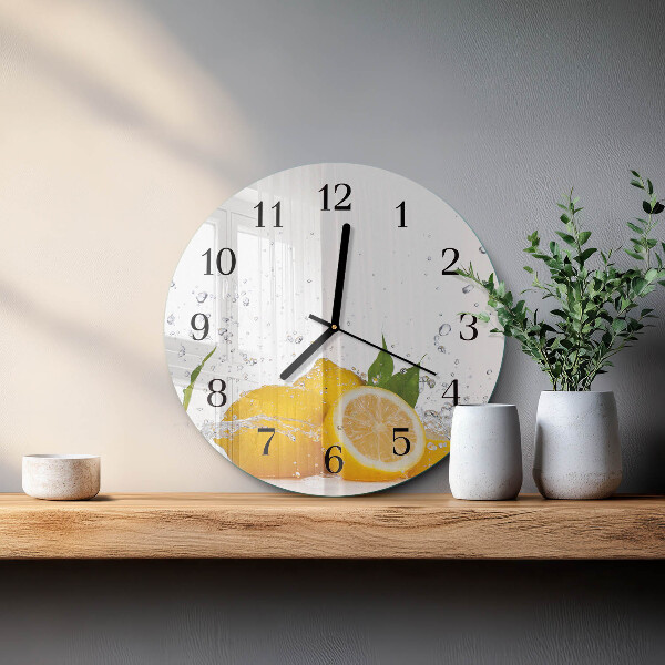 Reloj de pared redondo Limones