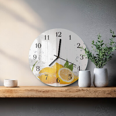 Reloj de pared redondo Limones