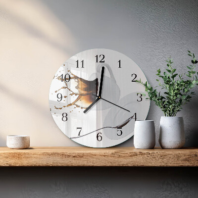 Reloj de pared redondo Taza de café