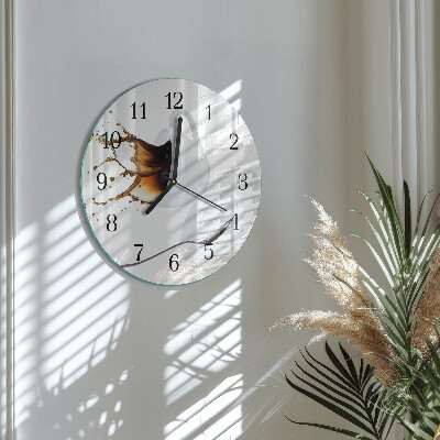 Reloj de pared redondo Taza de café