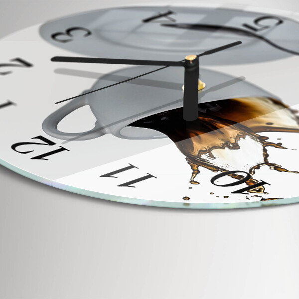 Reloj de pared redondo Taza de café