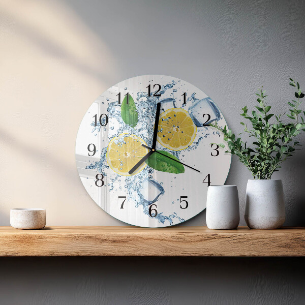 Reloj de pared redondo Cítrico