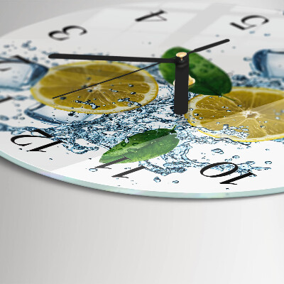 Reloj de pared redondo Cítrico