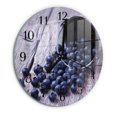 Reloj de pared redondo arándanos
