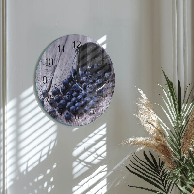 Reloj de pared redondo arándanos