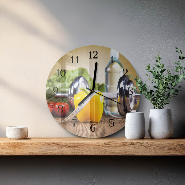 Reloj de pared redondo Pimienta