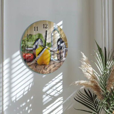 Reloj de pared redondo Pimienta